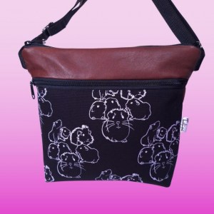 Kuikuttajat-olkalaukku, kierrätysnahkaa